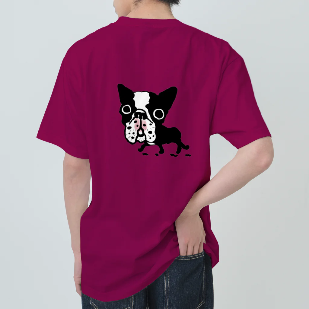 ブヒーズのSNUB NOSE DOGS※ボストンテリア※ ヘビーウェイトTシャツ