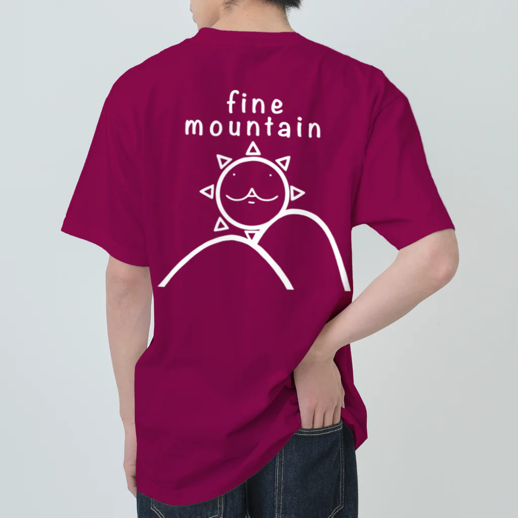 YUTANEKO公式ショップのfine mountain outdoor 白ヌキ Heavyweight T-Shirt