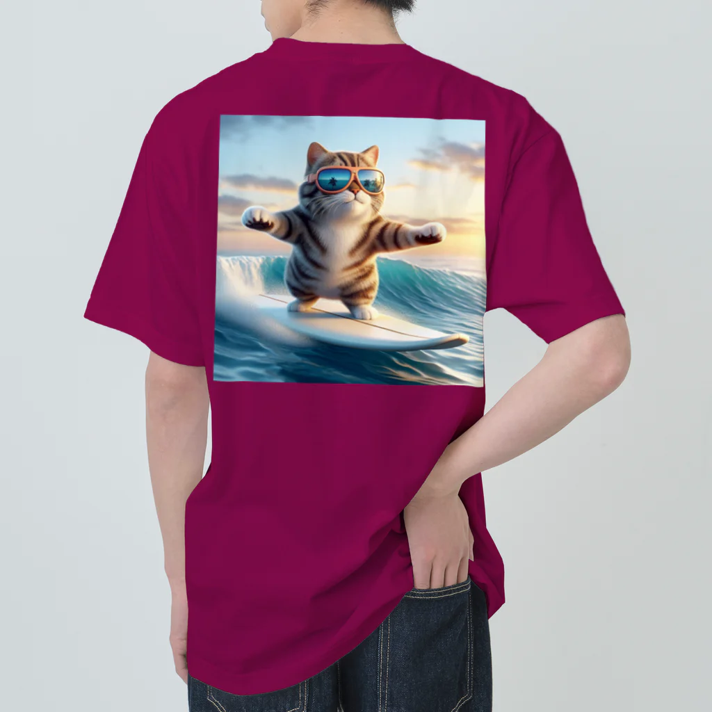 Creation CATの波乗りCAT ヘビーウェイトTシャツ