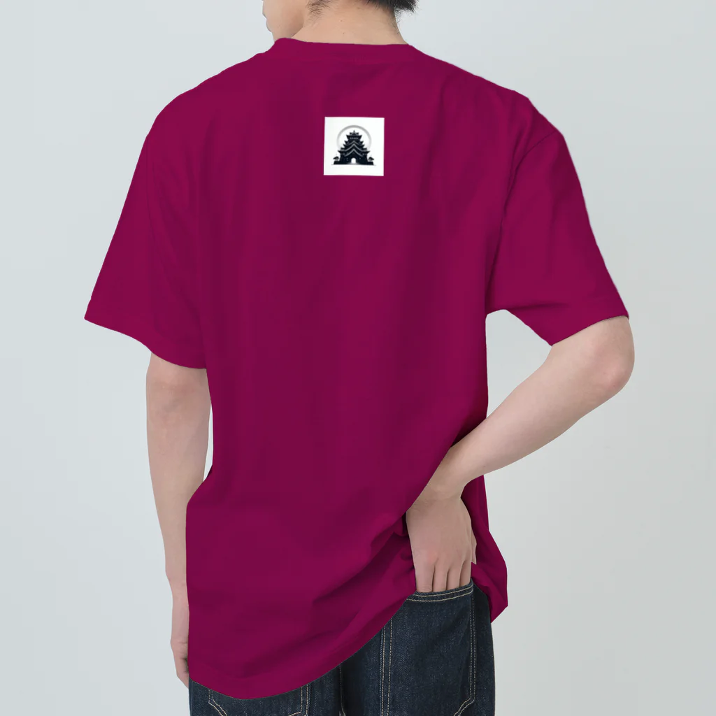 cocoa8877のネコ三昧（黒い空間・浮世絵風） Heavyweight T-Shirt
