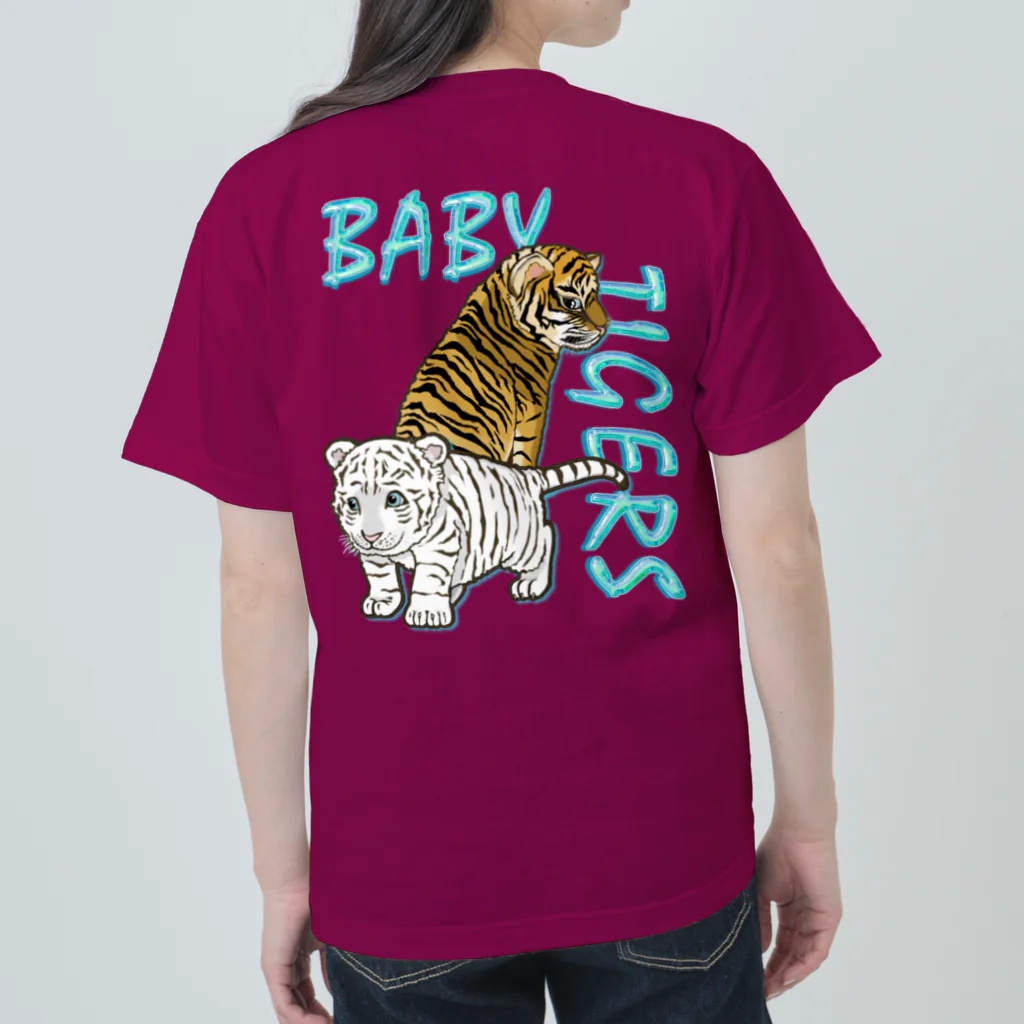 LalaHangeulのBABY TIGERS　バックプリント ヘビーウェイトTシャツ