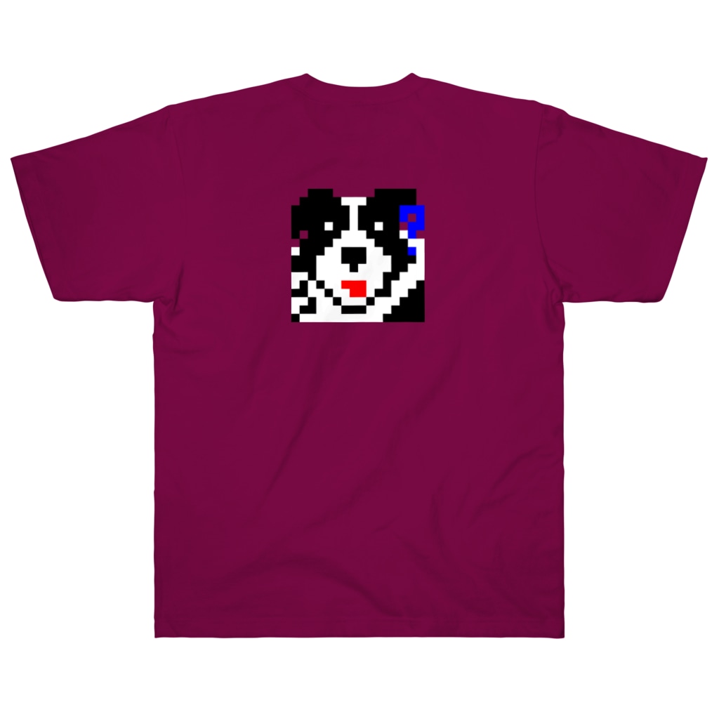 ボダコのレオのボーダーコリー　ドットなオフショット Heavyweight T-Shirt