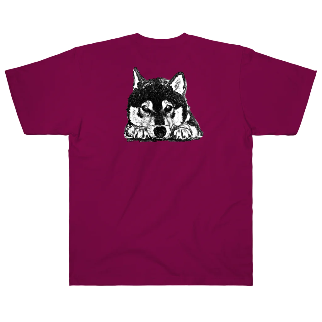 マロマロの黒柴 Heavyweight T-Shirt