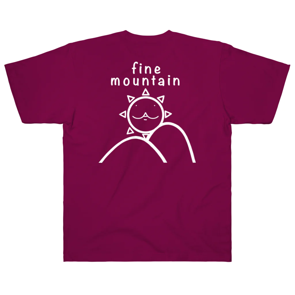 YUTANEKO公式ショップのfine mountain outdoor 白ヌキ Heavyweight T-Shirt