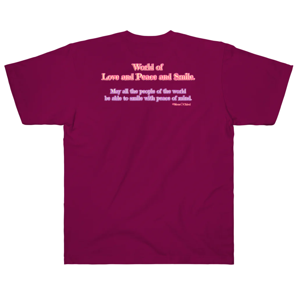 Mona♡ChirolのWorld of Love＆Peace＆SmileーPink Vol.②ー Heavyweight T-Shirt