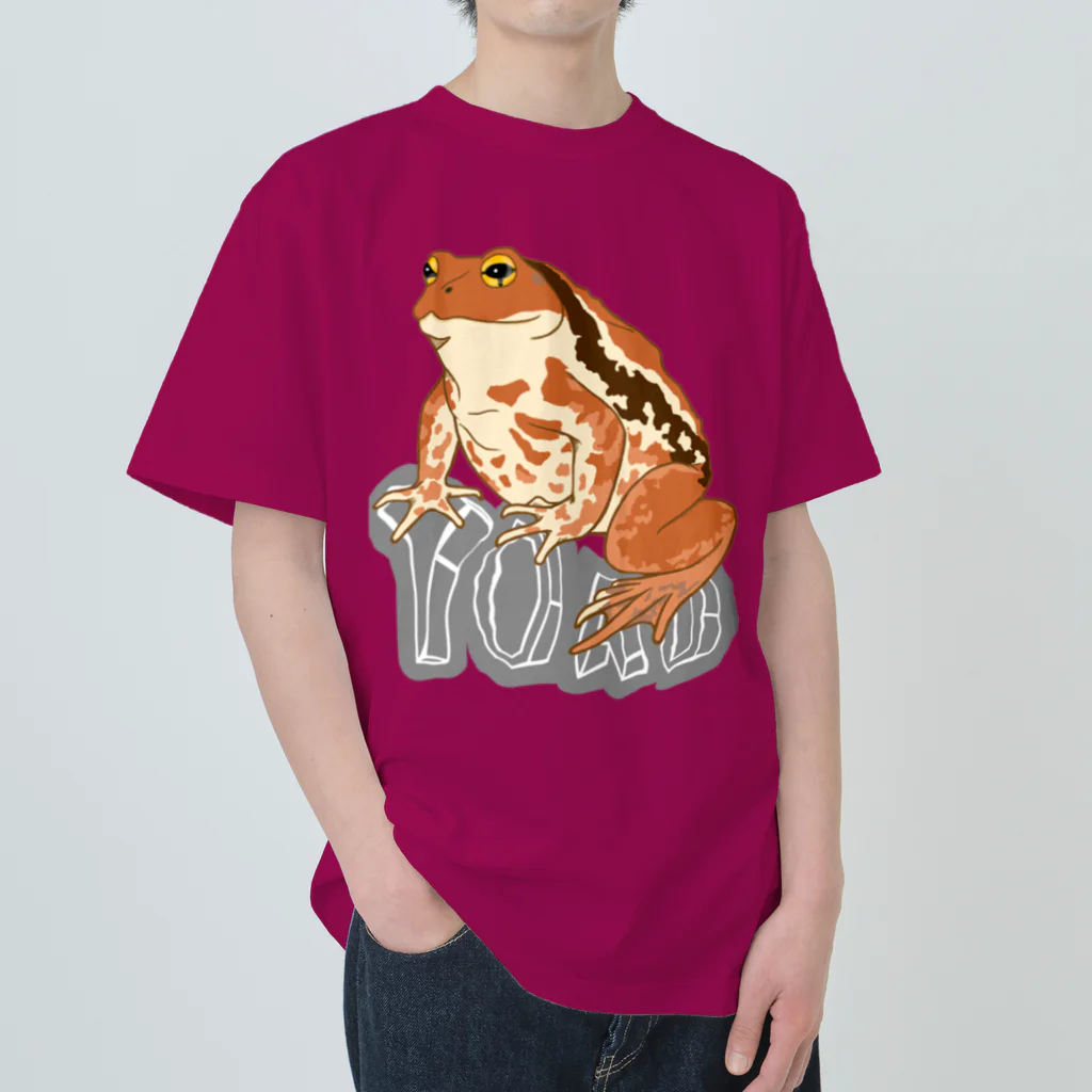 LalaHangeulのTOAD (ヒキガエル) 英字バージョン Heavyweight T-Shirt