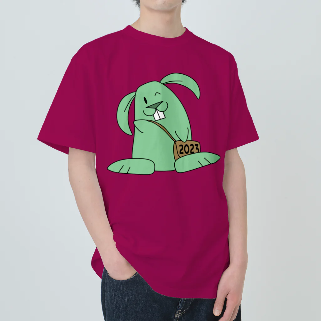 Pat's WorksのMinty the Rabbit ヘビーウェイトTシャツ