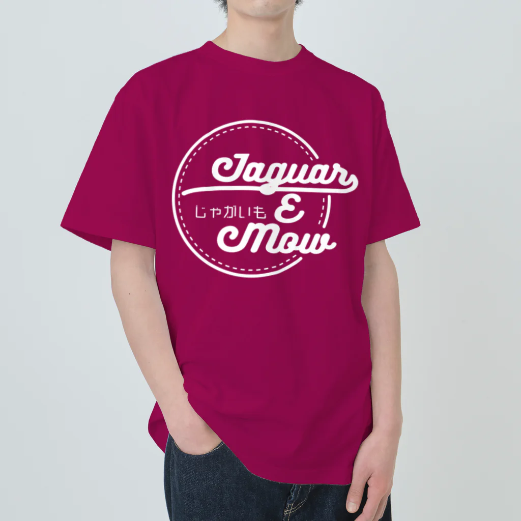 Jaguar E MowのJaguar E Mow ホワイトロゴ ヘビーウェイトTシャツ