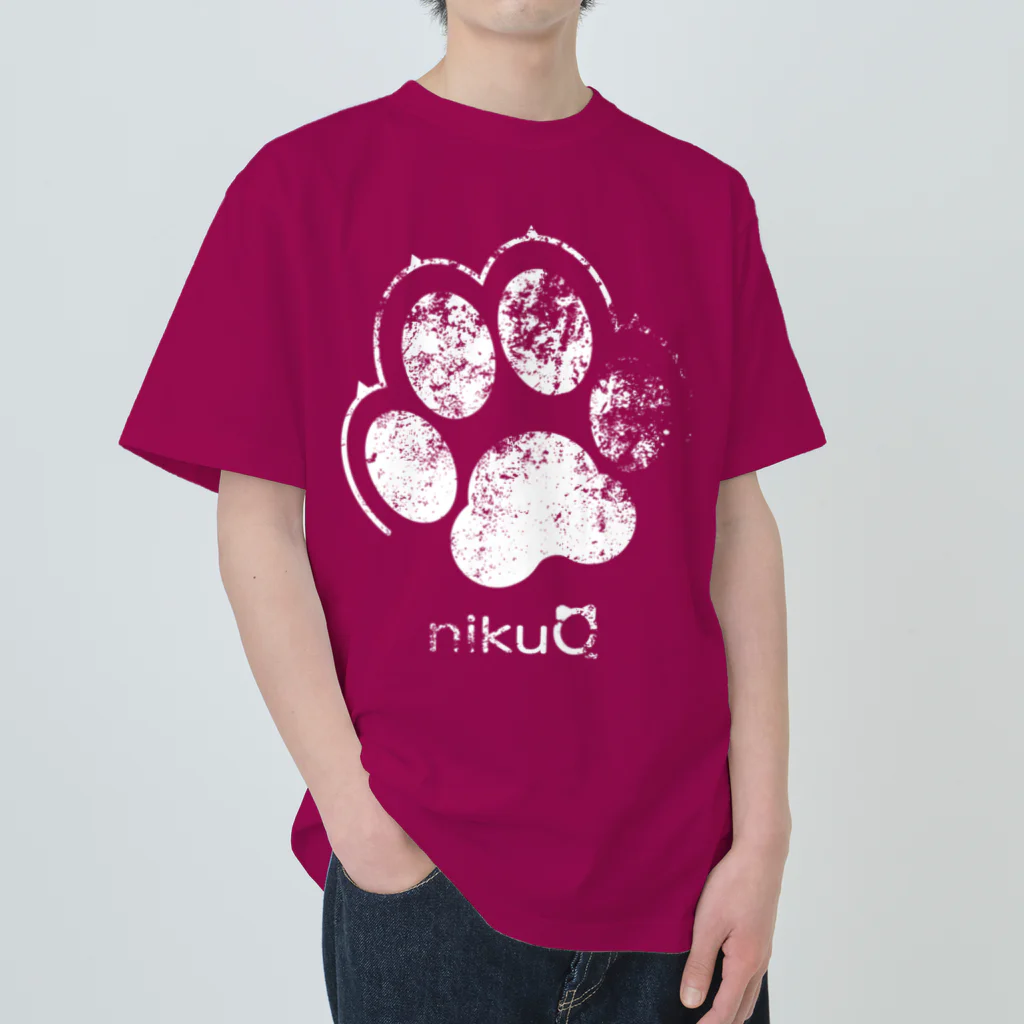 WebArtsの肉球をモチーフにしたオリジナルブランド「nikuQ」（犬タイプ）です Heavyweight T-Shirt