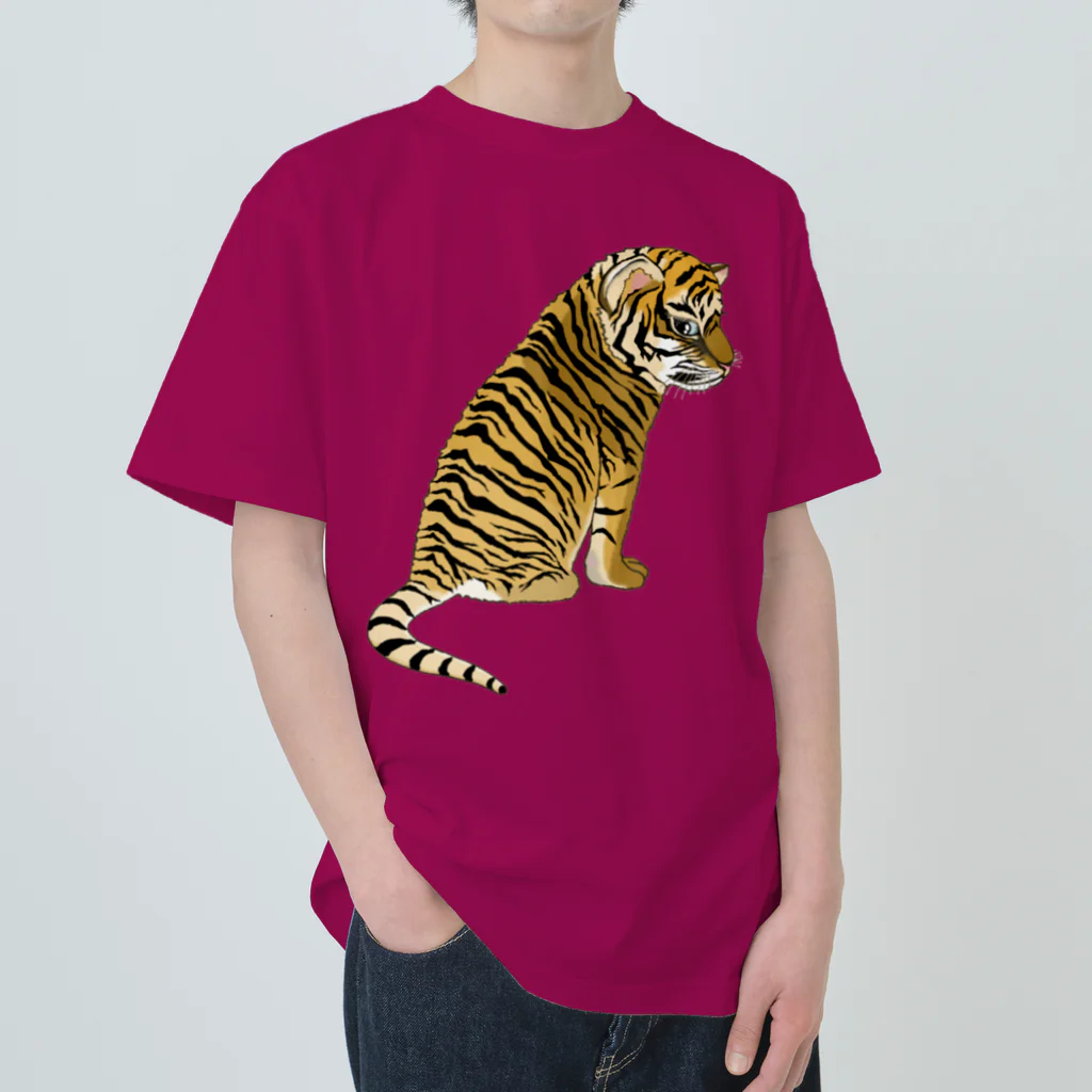 LalaHangeulの虎の子 ヘビーウェイトTシャツ