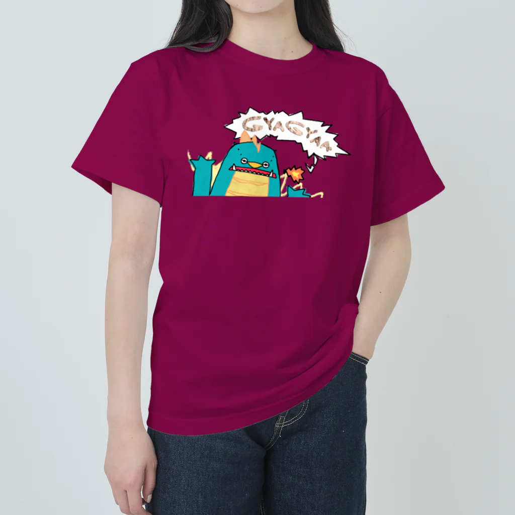 創作おからっつの販売おからっつの怪獣ぎゃぎゃー Heavyweight T-Shirt