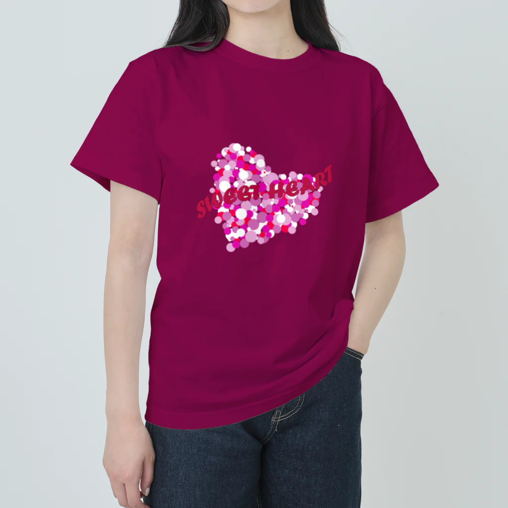 MZグラフィックスのスイートハート　ピンク ヘビーウェイトTシャツ