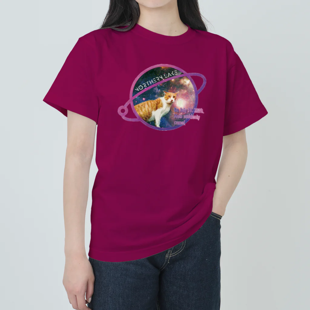 Loveuma. official shopのSpace cat meto by NLD Heavyweight T-Shirt