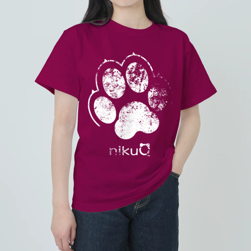 WebArtsの肉球をモチーフにしたオリジナルブランド「nikuQ」（犬タイプ）です Heavyweight T-Shirt