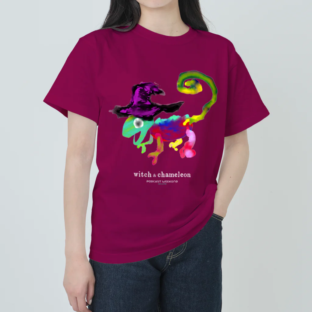 魔女とカメレオンのWitch & Chameleon〈PCWE23W〉 Heavyweight T-Shirt