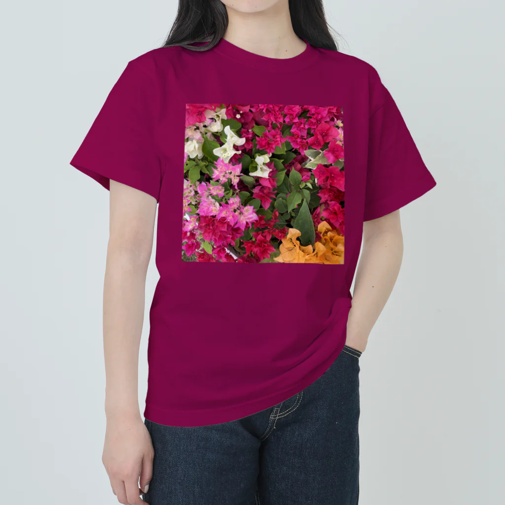 chatnoir8のFlower_Bougainvillea Heavyweight T-Shirt