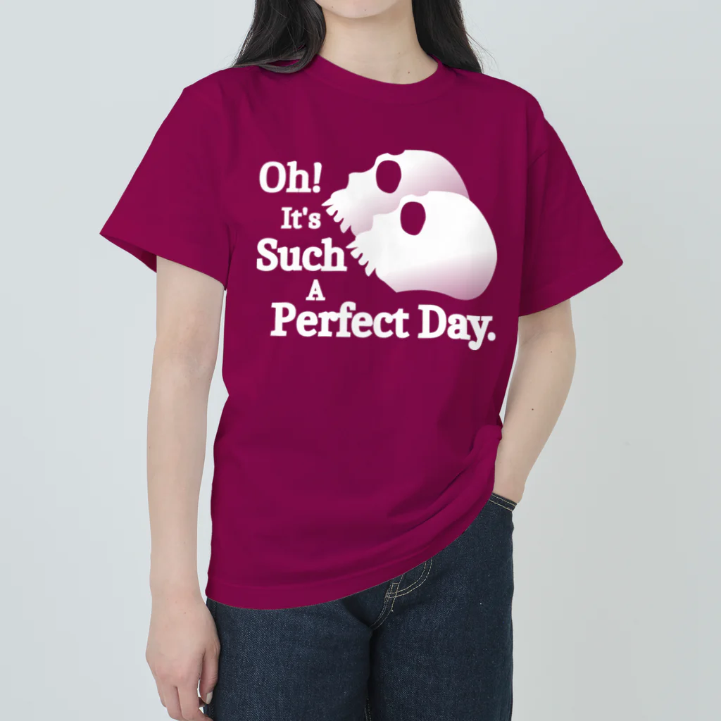 『NG （Niche・Gate）』ニッチゲート-- IN SUZURIのOh! It's Such A Perfectday.（白） Heavyweight T-Shirt