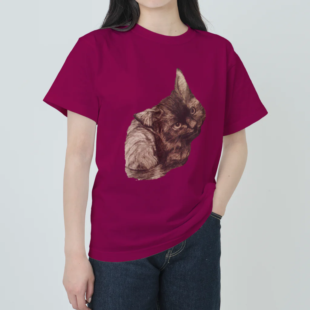 evaのねこ Heavyweight T-Shirt