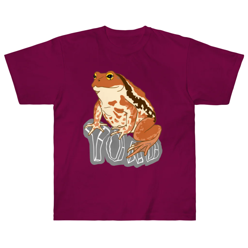 LalaHangeulのTOAD (ヒキガエル) 英字バージョン Heavyweight T-Shirt