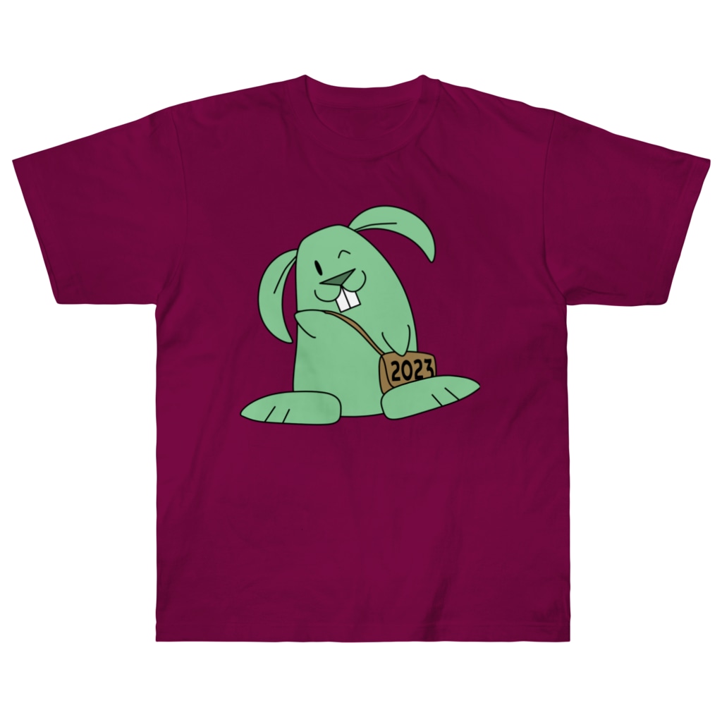 PY Kobo Pat's WorksのMinty the Rabbit Heavyweight T-Shirt