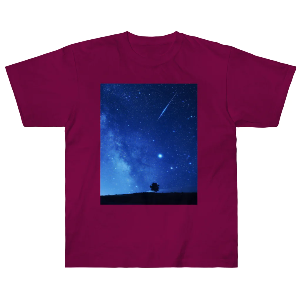 nordmint　(ノルドミント)の星が降る夏の夜空2 ヘビーウェイトTシャツ