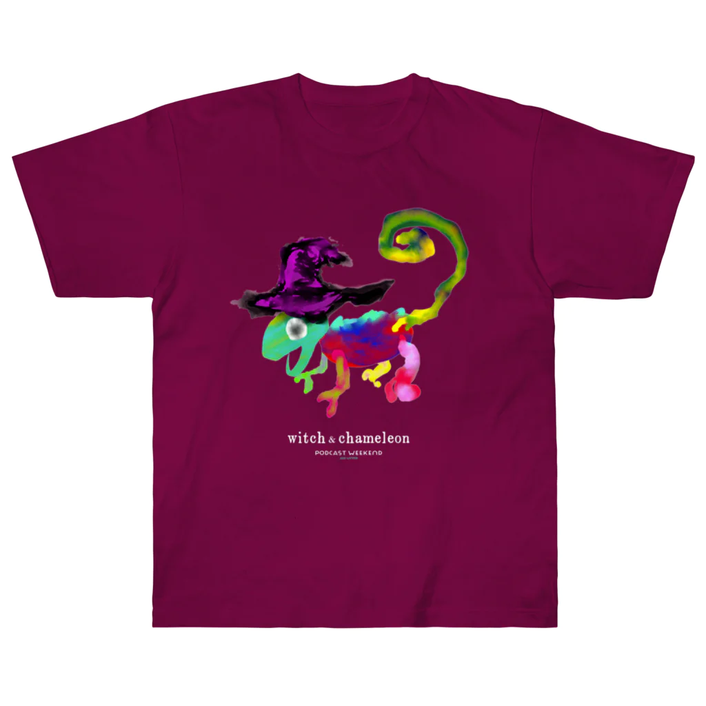魔女とカメレオンのWitch & Chameleon〈PCWE23W〉 ヘビーウェイトTシャツ