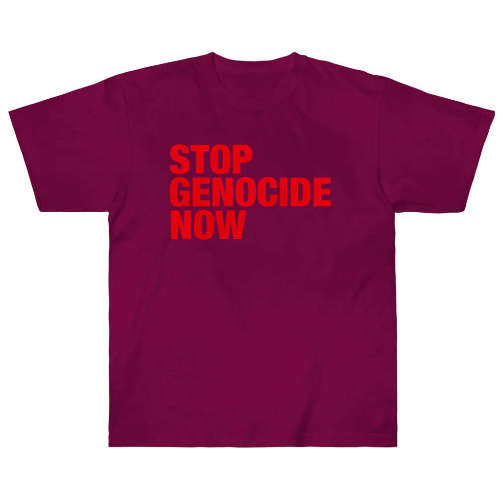 meril_goods_storeのSTOP GENOCIDE NOW ヘビーウェイトTシャツ