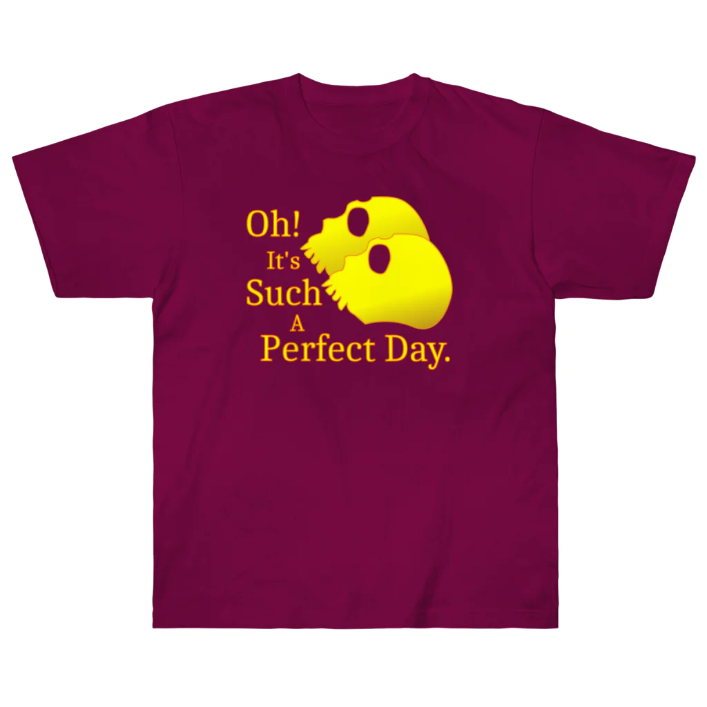 『NG （Niche・Gate）』ニッチゲート-- IN SUZURIのOh! It's Such A Perfectday.（黄色） ヘビーウェイトTシャツ