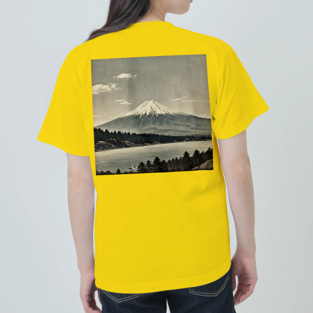 Kaz_Alter777の古風な富士山 ヘビーウェイトTシャツ