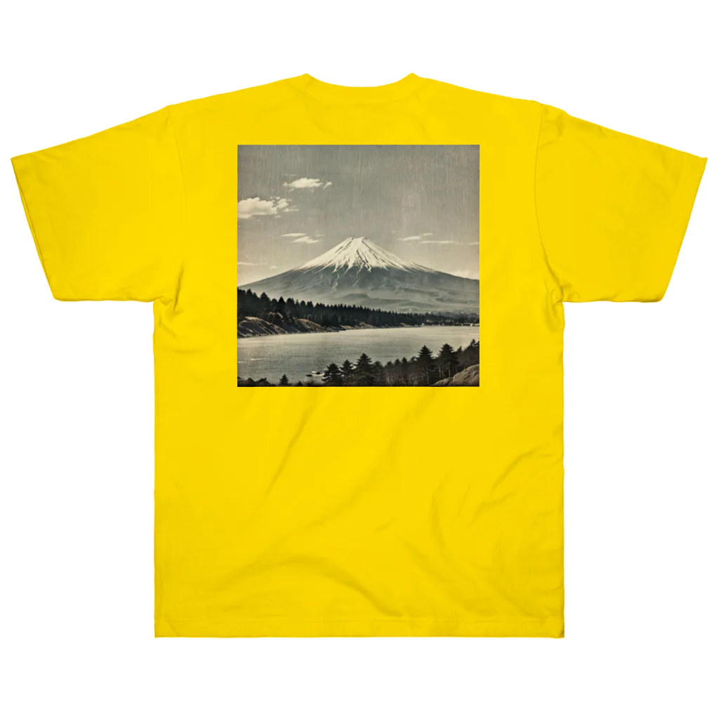 Kaz_Alter777の古風な富士山 ヘビーウェイトTシャツ