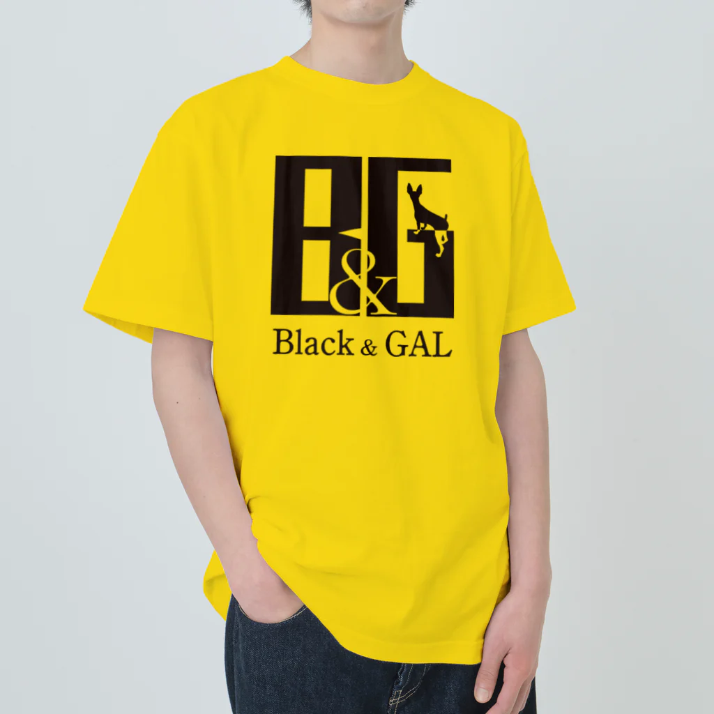 飛び出せ！ ささみショップのBlack & GAL Heavyweight T-Shirt