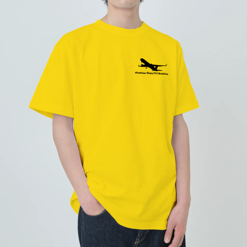 ひこうき日誌/s-t-aviationのS.T.Aviation ヘビーウェイトTシャツ