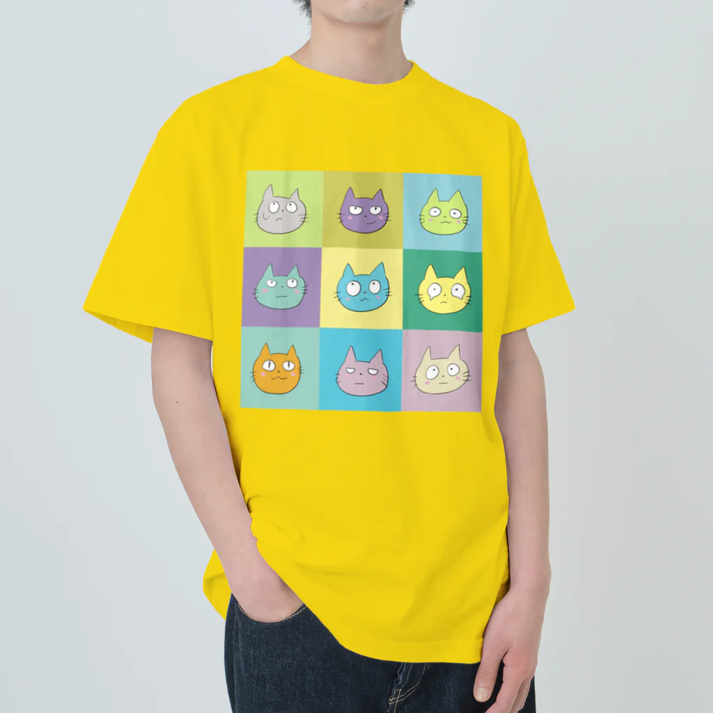 でんぼうのねこがいっぱいいる Heavyweight T-Shirt