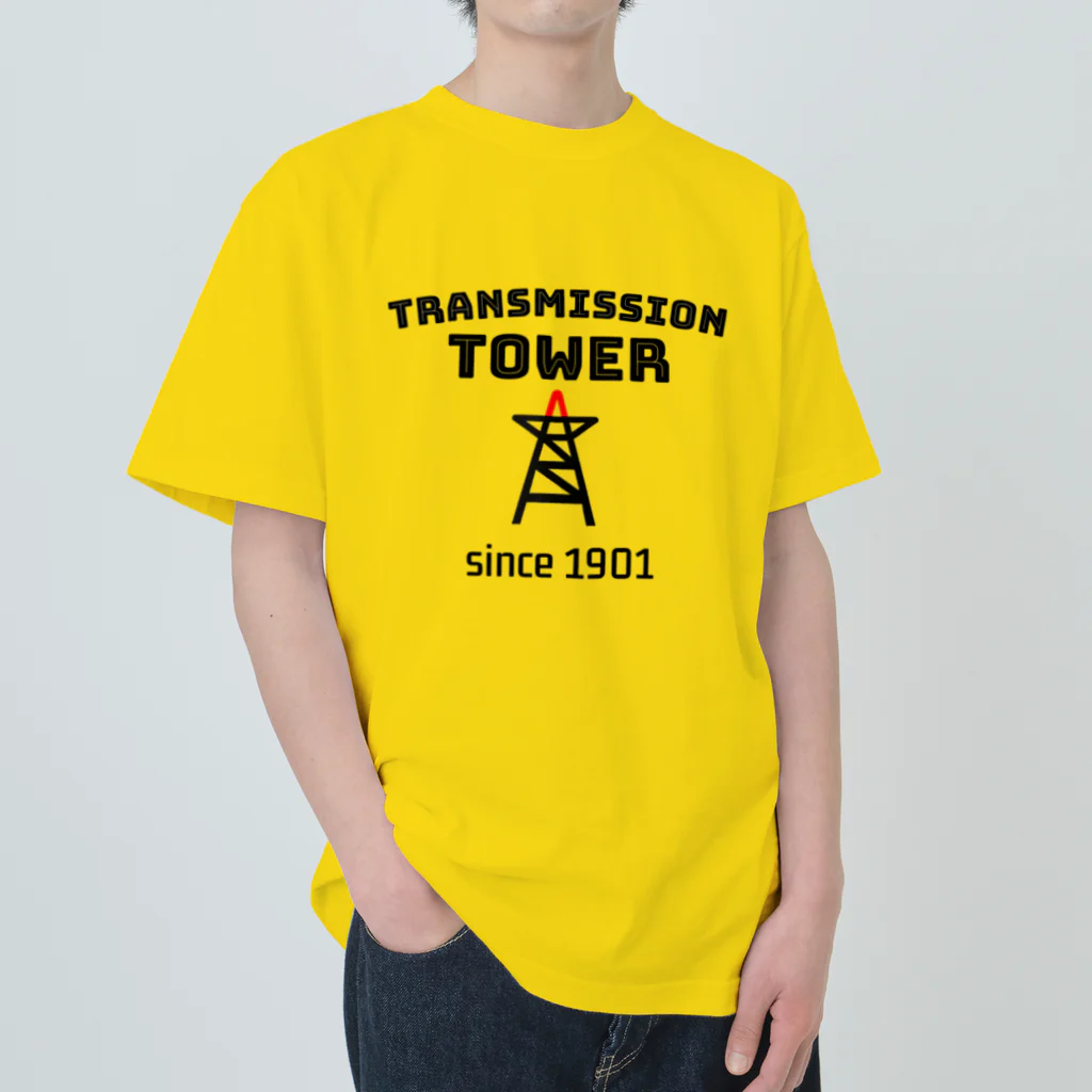 ダムダムのTRANSMISSION TOWER🔺 ヘビーウェイトTシャツ