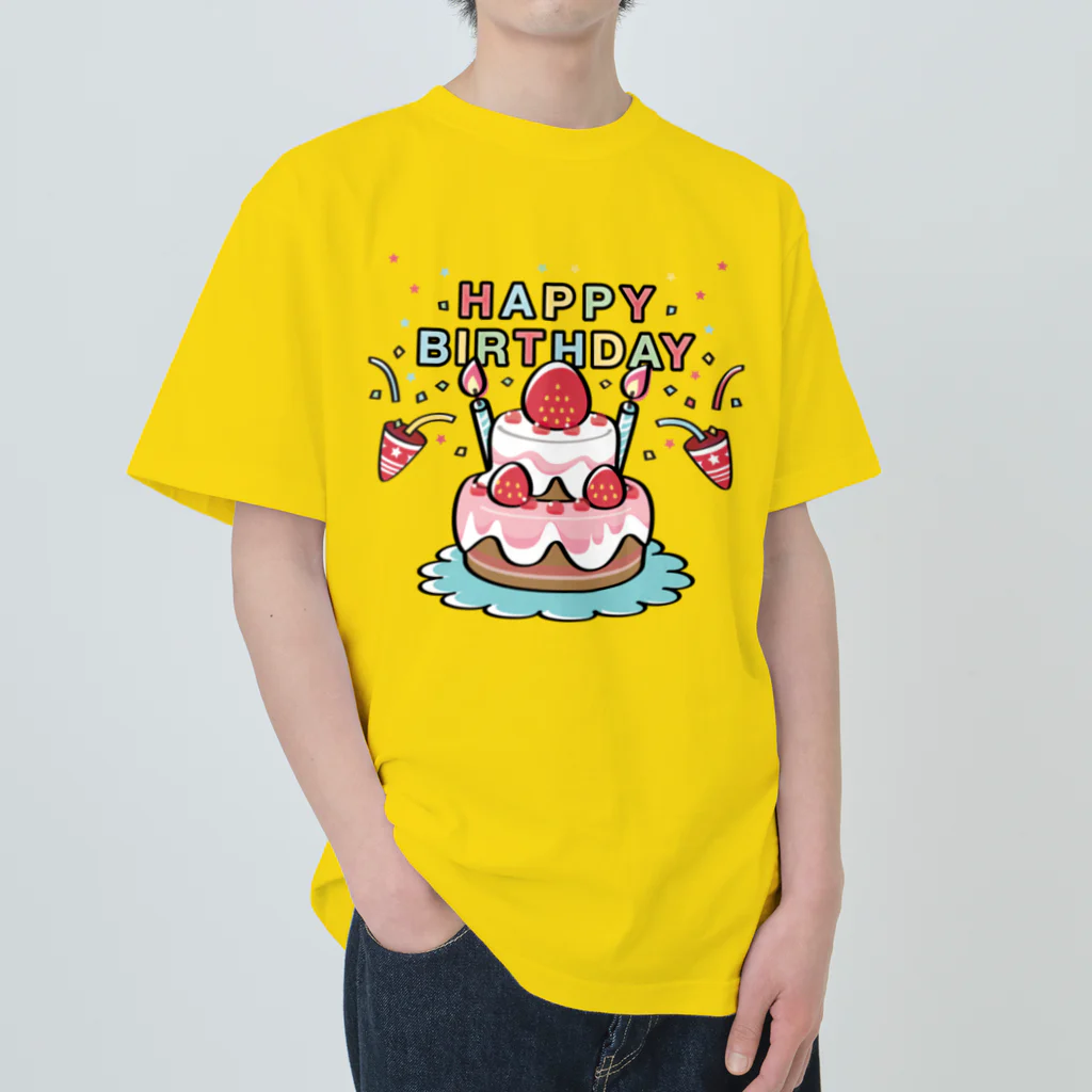 イラスト MONYAAT のCT61HAPPY BRITHDAY  ヘビーウェイトTシャツ