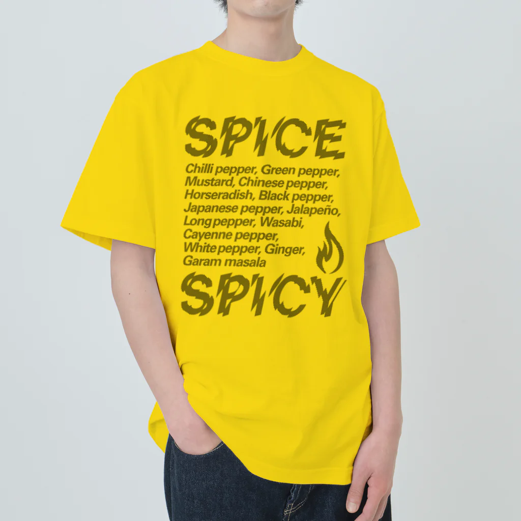 LONESOME TYPE ススのSPICE SPICY（Diagonal） Heavyweight T-Shirt