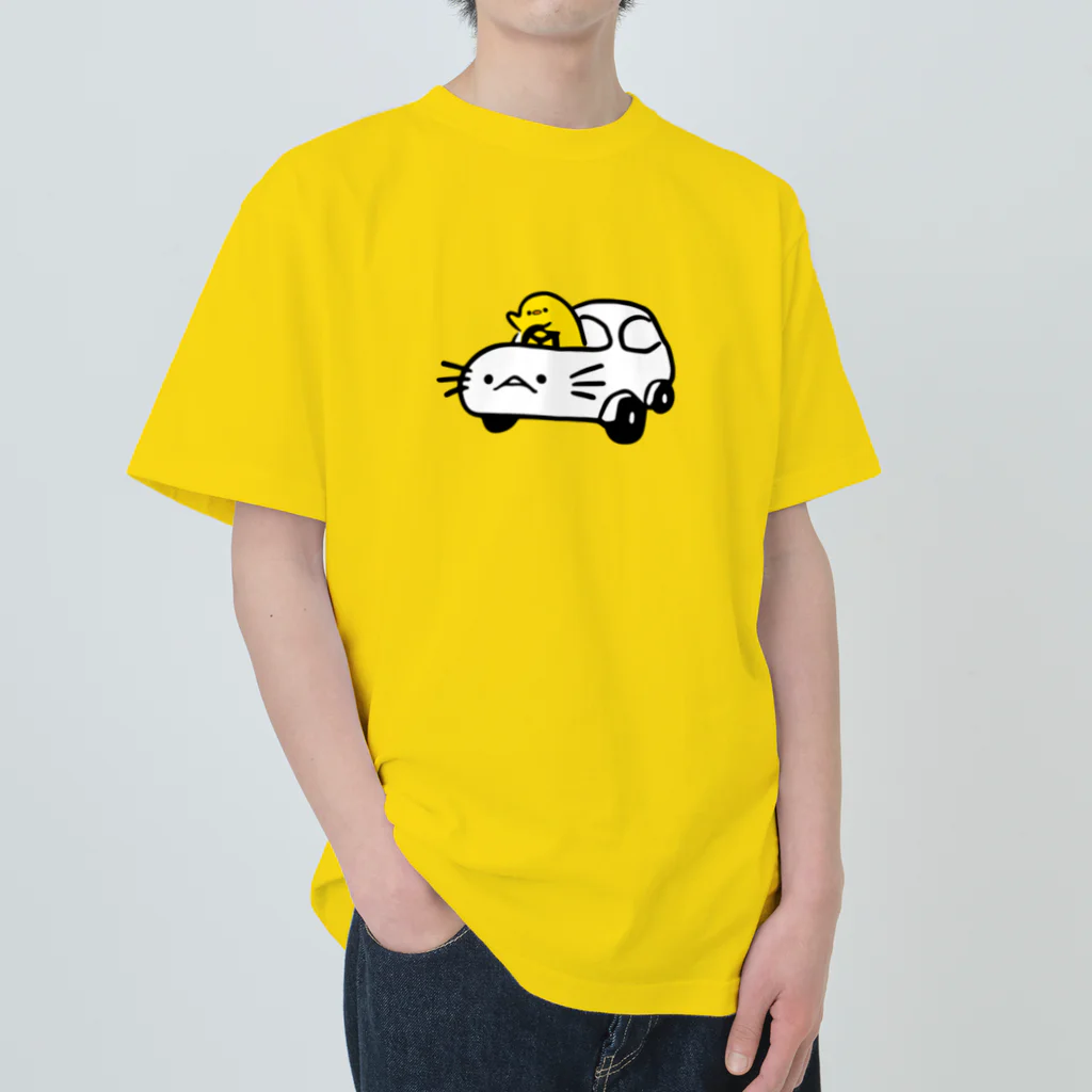 ぷにおもちSHOPのウーパールーパースーパーカーオンチーヨ Heavyweight T-Shirt