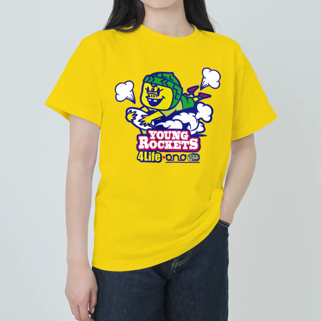 b.n.d [街中でもラグビーを！]バインドのYoung Rockets 4Life Heavyweight T-Shirt