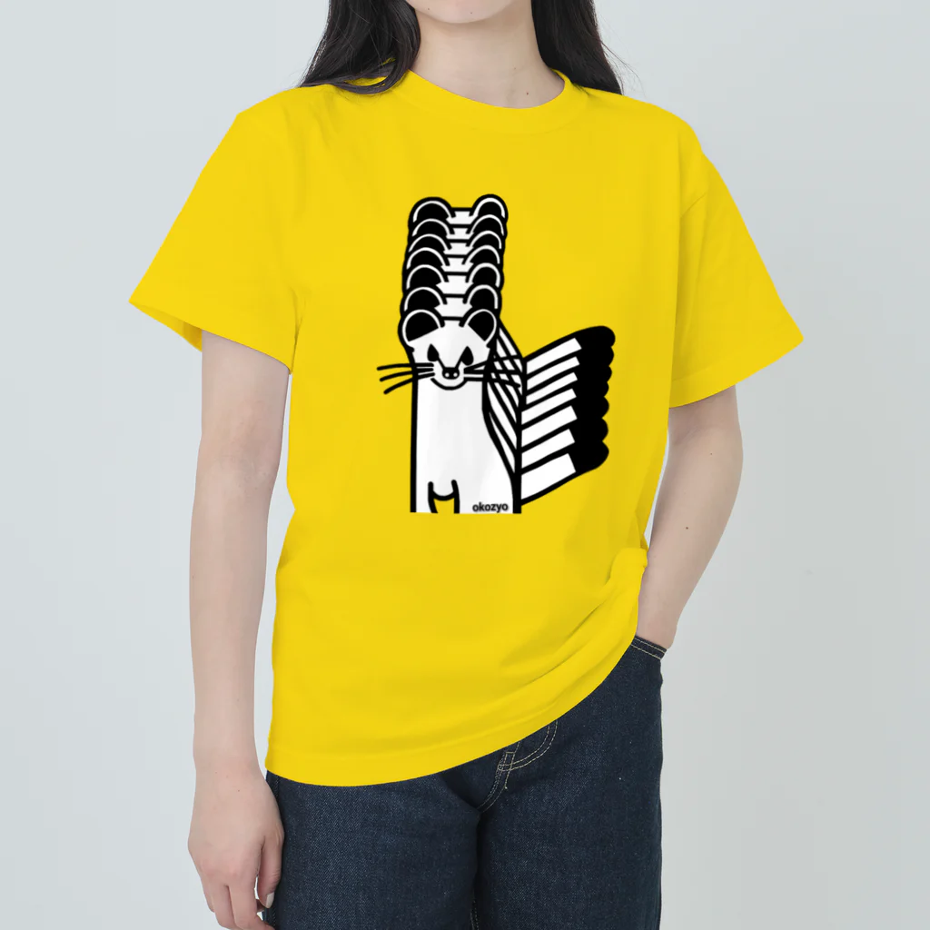 aiueoneko358のオコジョ達 ヘビーウェイトTシャツ