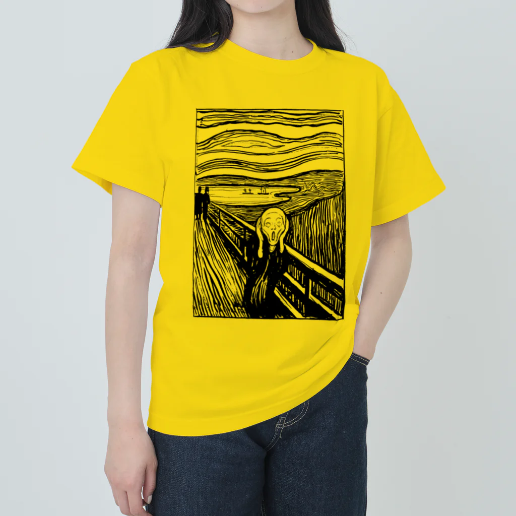 MUGEN ARTのムンク　叫び　Munch / The Scream リトグラフ　 ヘビーウェイトTシャツ