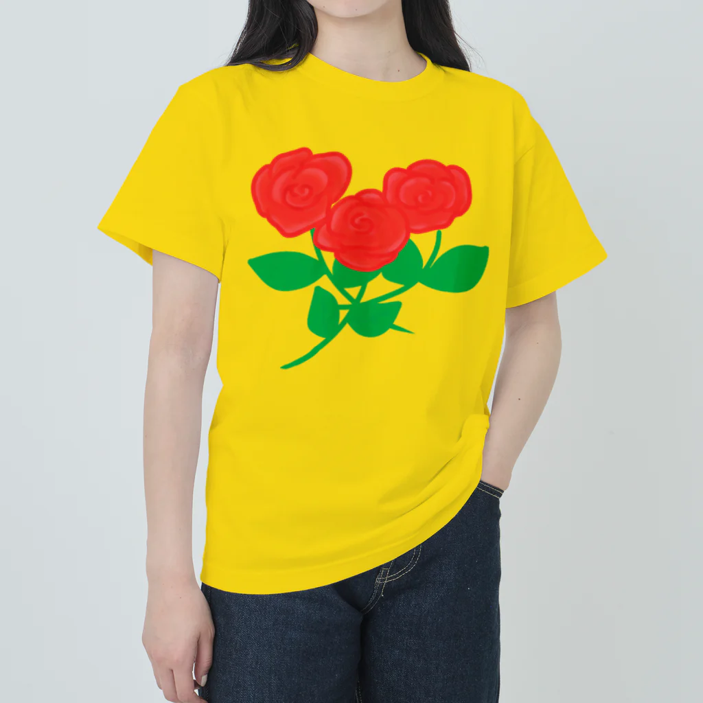 Lily bird（リリーバード）の深紅の薔薇① Heavyweight T-Shirt