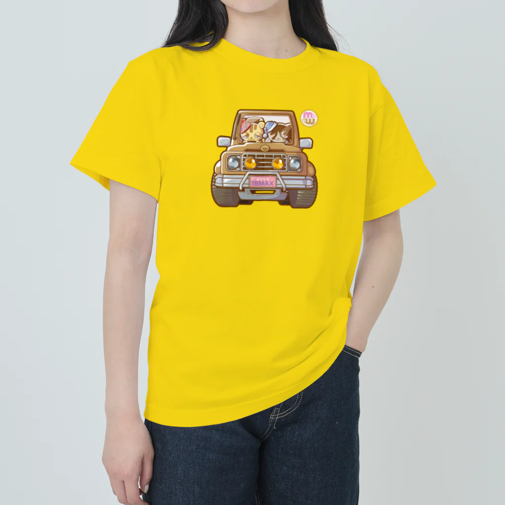 Melty-Worldのメルティワールド　二匹のドライブ Heavyweight T-Shirt