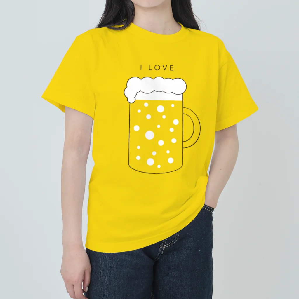 ひろしま魔太郎のI​ ​LOVE BEER ヘビーウェイトTシャツ