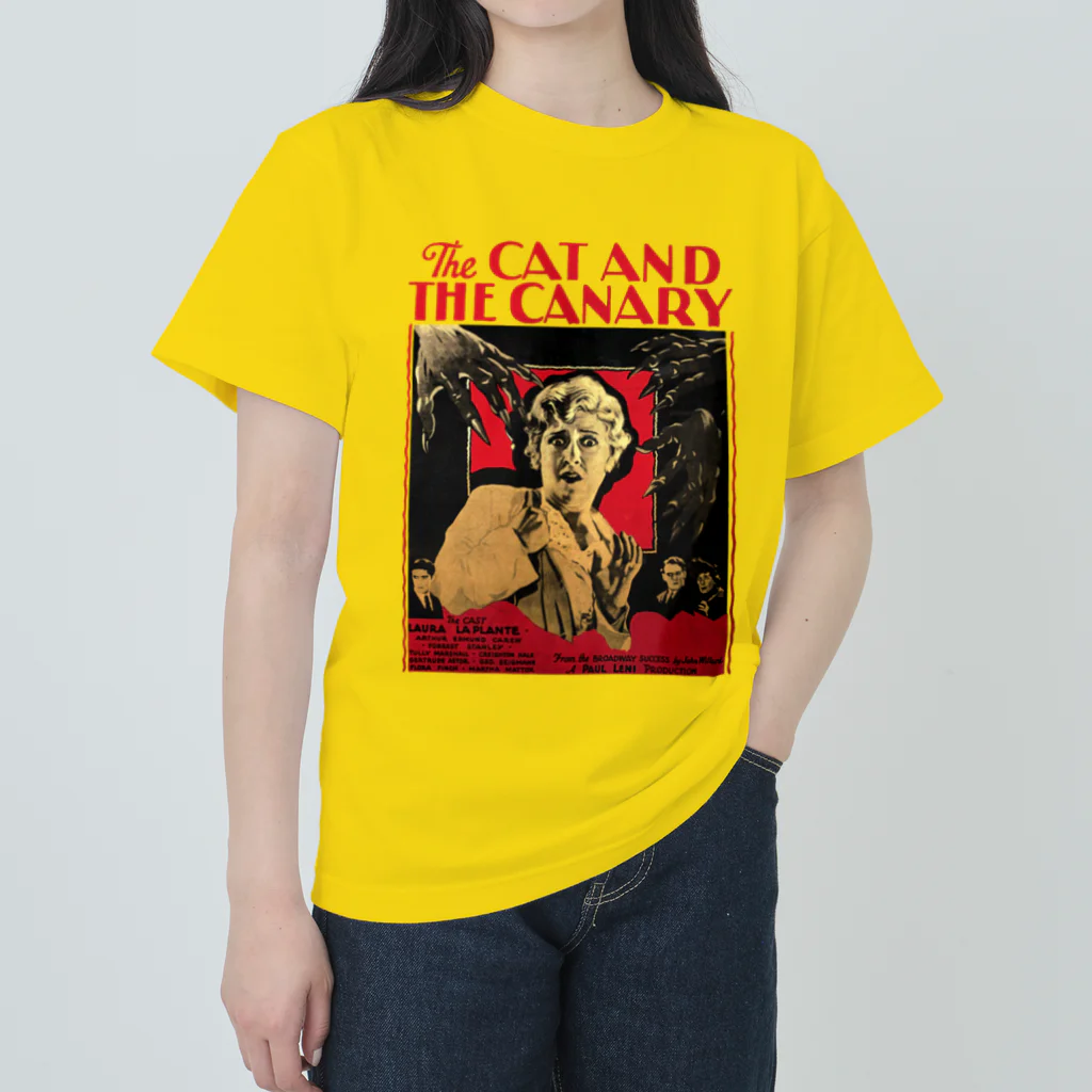 Saza-nami Antique designのTHE CAT AND THE CANARY Heavyweight T-Shirt