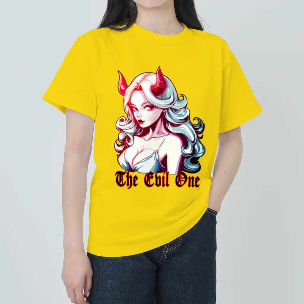 islandmoon13のthe Evil One　美しき悪魔 ヘビーウェイトTシャツ