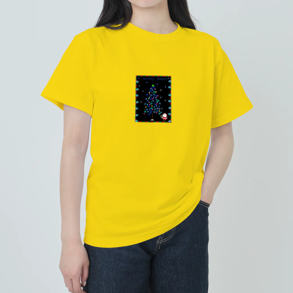 nachau7のクリスマスツリー2 ヘビーウェイトTシャツ