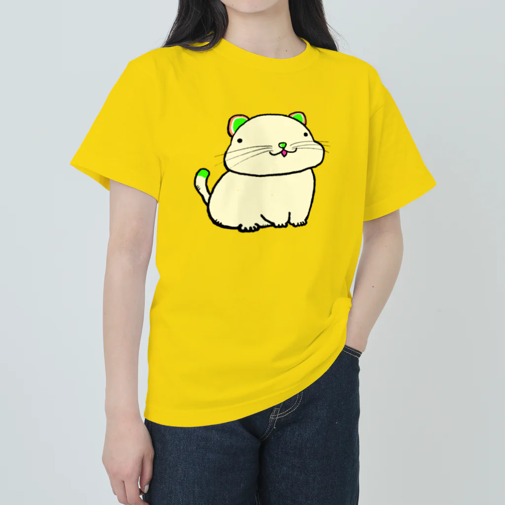 まるちょ屋の猫のほげお ヘビーウェイトTシャツ