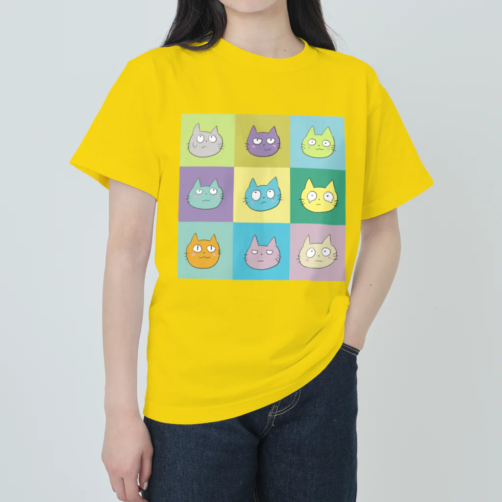 でんぼうのねこがいっぱいいる Heavyweight T-Shirt