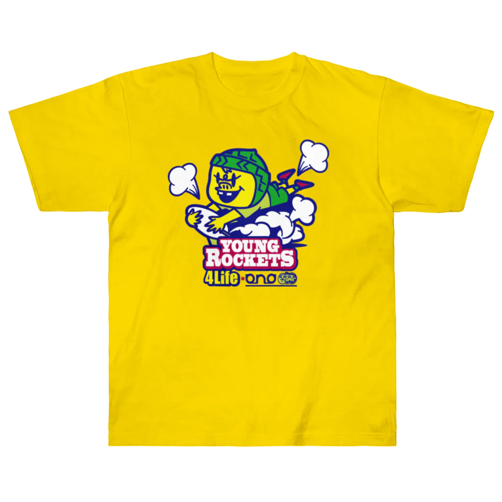 b.n.d [街中でもラグビーを！]バインドのYoung Rockets 4Life Heavyweight T-Shirt