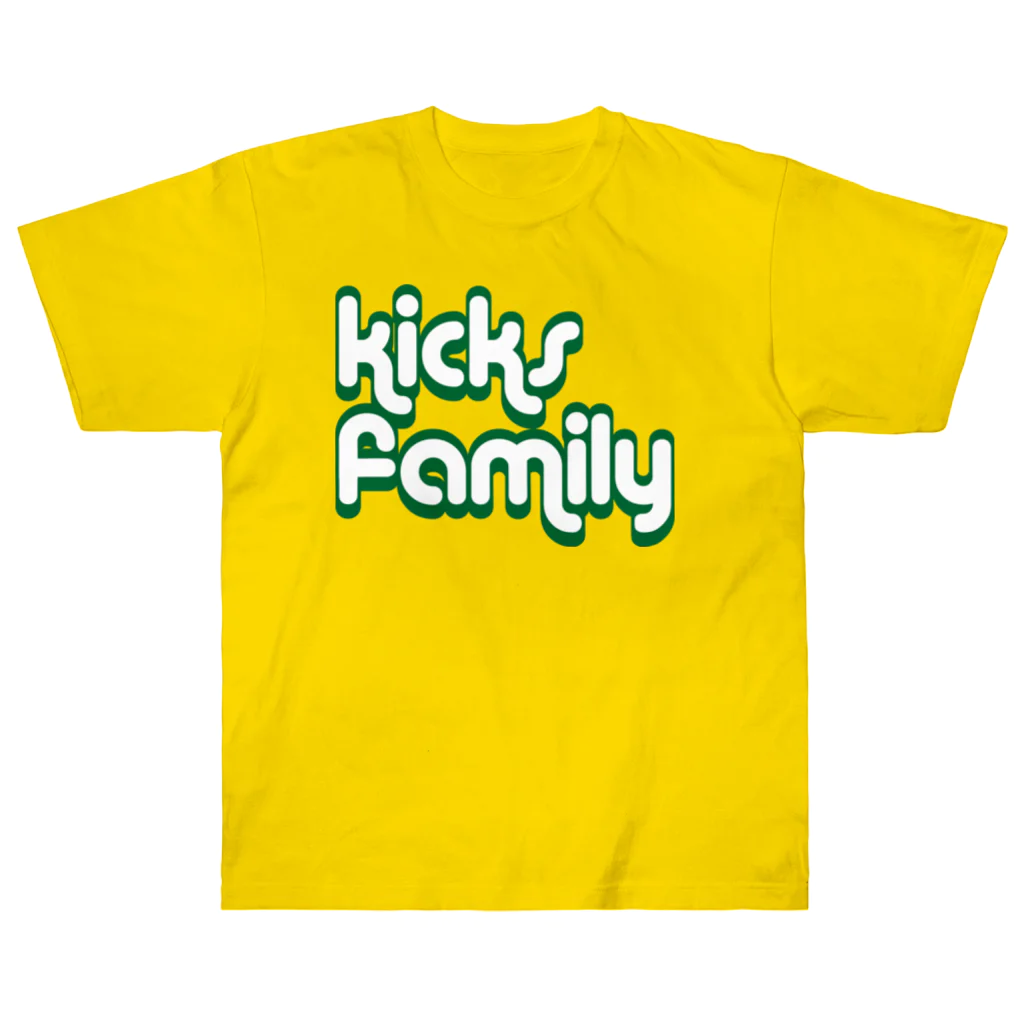 Kicks FamのKicks Family-green Heavyweight T-Shirt